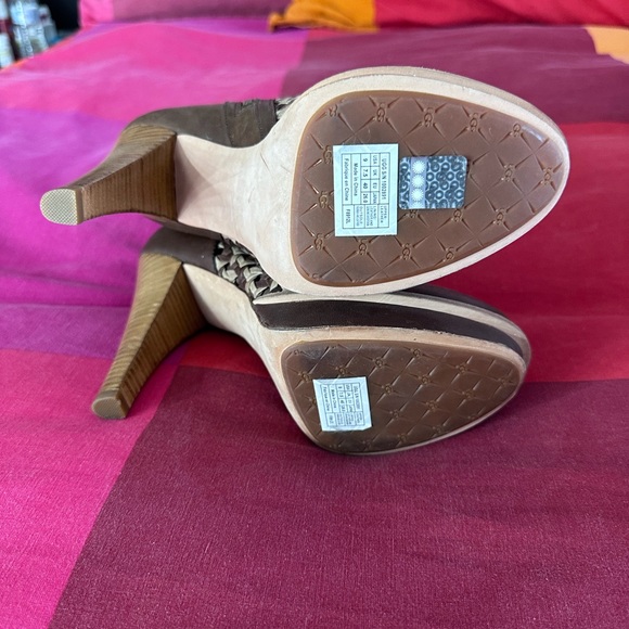 UGG Australia Maliha Woven Chocolate Brown Leather Ankle Boots Size 9 NEW - Picture 7 of 13